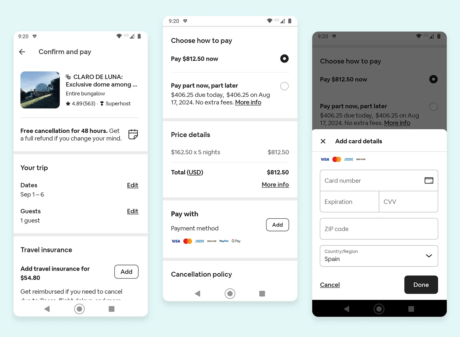 AirBnB Styled Form
