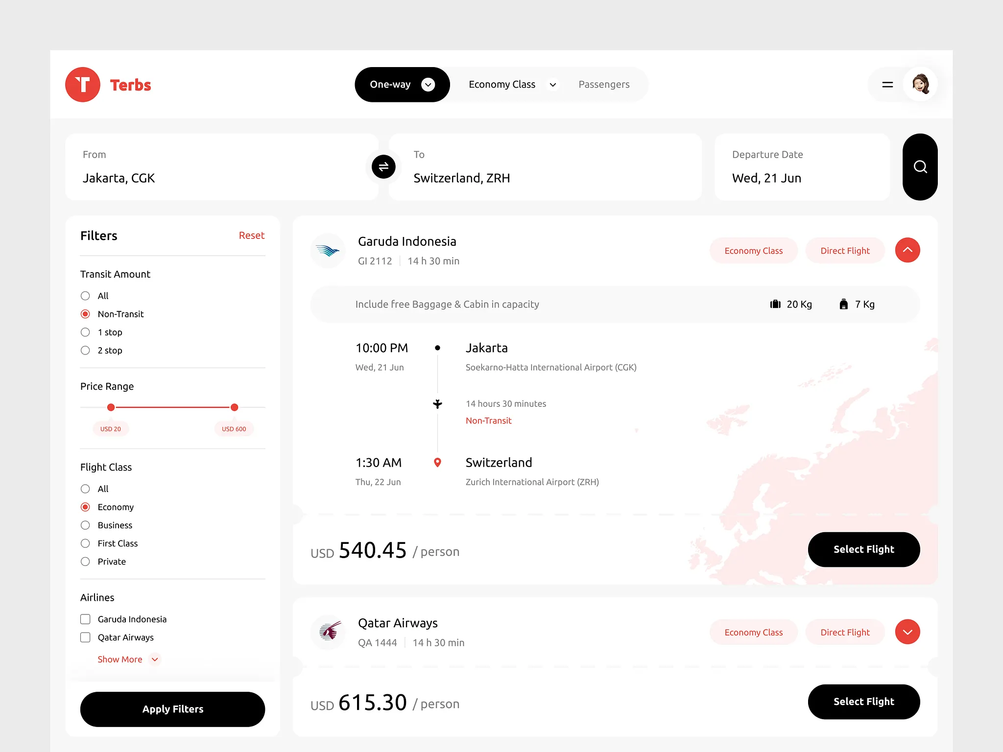 Flight Booking Form