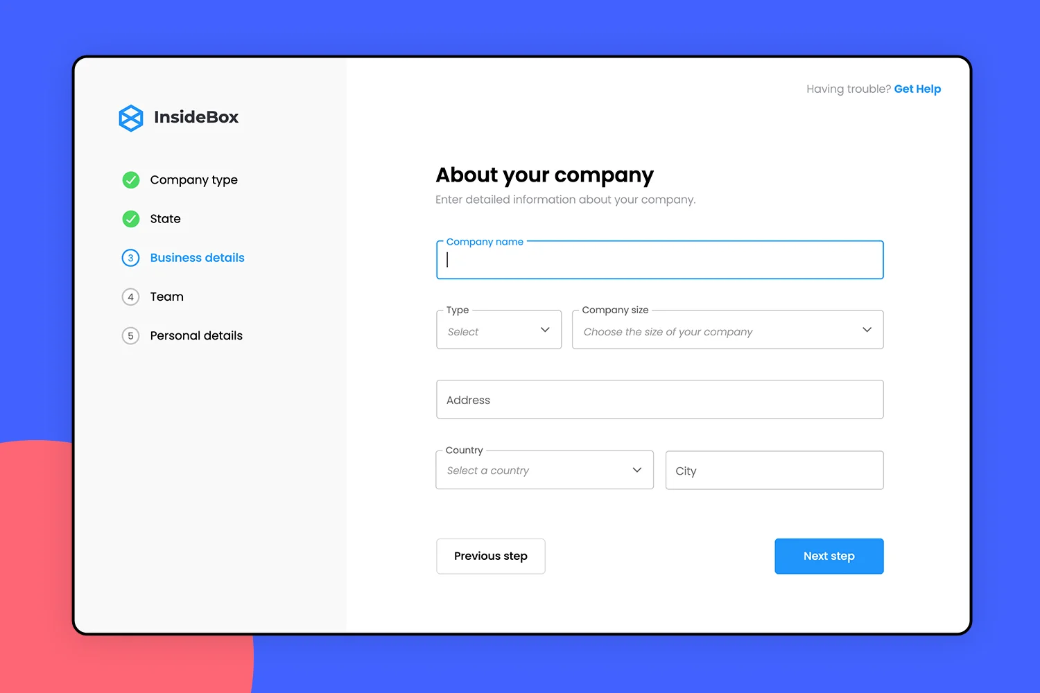 Sidebar Form